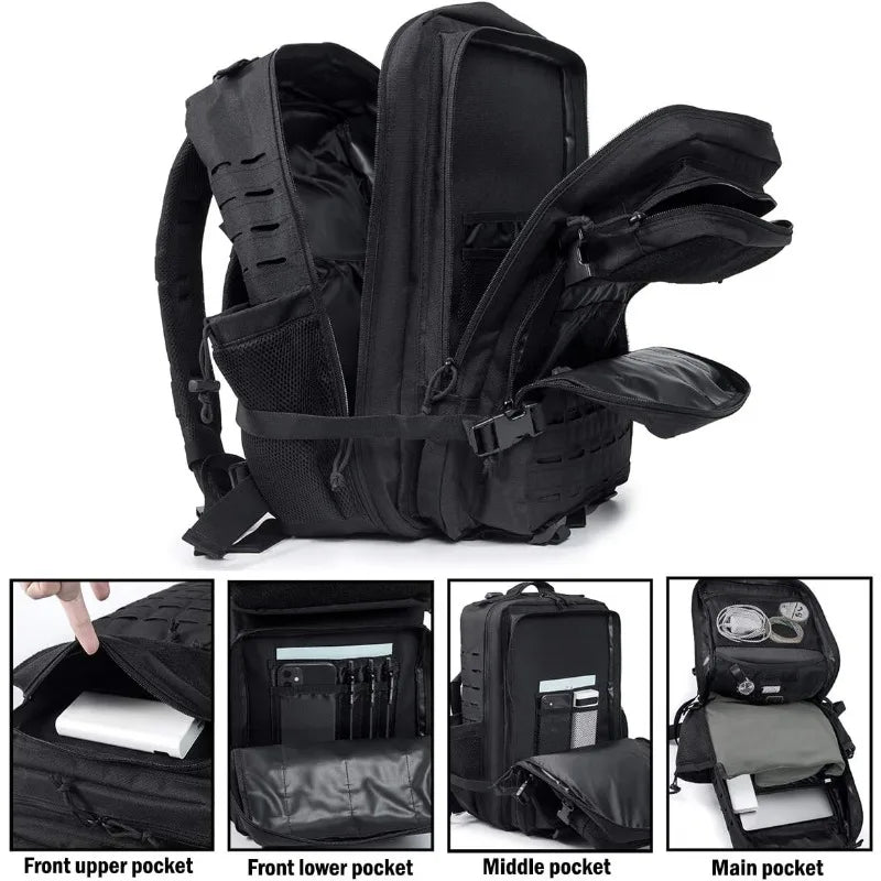 20L/45L 1680D Nylon Waterproof Trekking Fishing Hunting Bag Backpack Outdoor Rucksacks Tactical Sports Camping Hiking