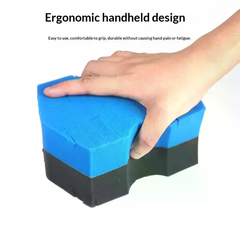 HOT! Double Side -Cut Red/Black Sponge 2.0 Better Grip And Access Tight Spaces For Rinseless Car Wash