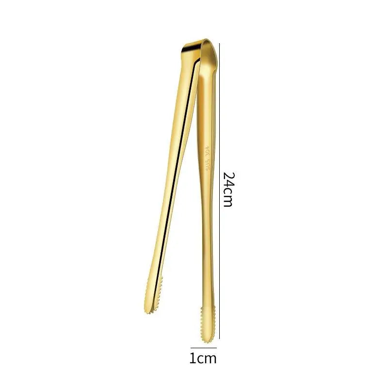 1Pc New Stainless Steel Grill Tongs Cooking Utensils for BBQ Baking Silver Kitchen Accessories Camping Supplies