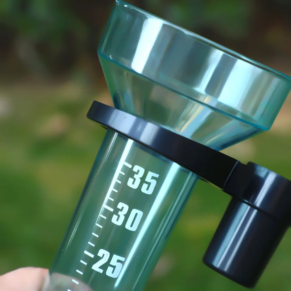 Durable Garden Rain Gauge Outdoor Rain Measuring Device Clear Scale Conical Cup For Horticultural Farm Landscape Use