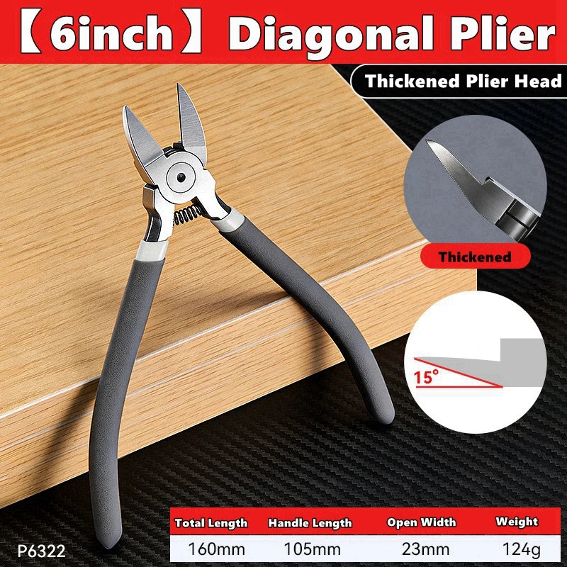 5inch 6inch 8inch Diagonal Pliers Universal Wire Cutter Mini Multifunctional Electric Hardware Hand Tool Electrician Wire Cutter