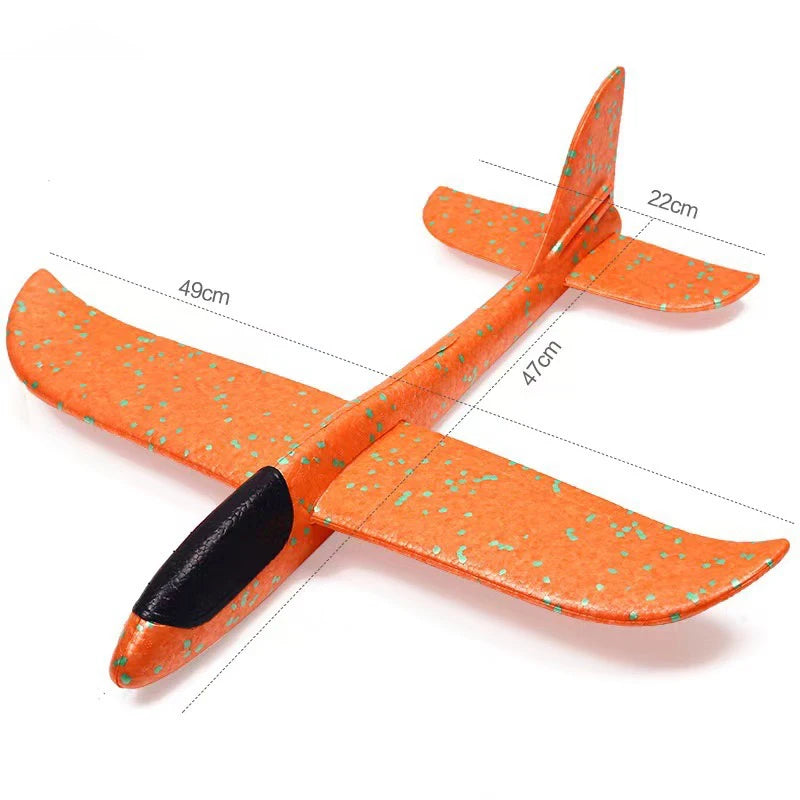 48.5cm Hand Throwable Free Flight Glider Foam Model EPP Breakout Flight Glider Party Game Kids Outdoor Fun Gift Toy