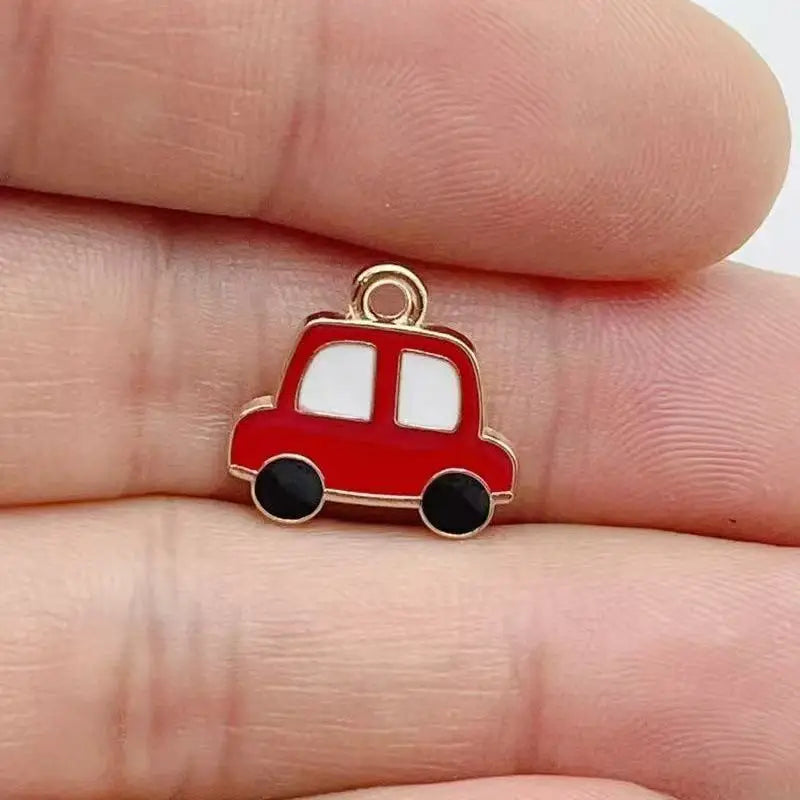 12pcs alloy drip oil car airplane pendant, DIY jewelry making earrings, keychain accessories