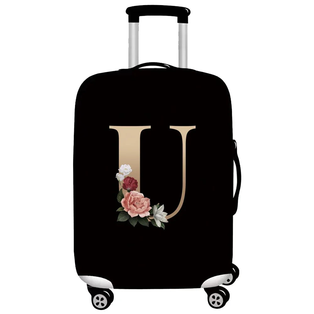 Luggage Protective Cover Travel Accessories Suitcase Dust Wear-resistant Gold Letter Series Protective Case 2026 Fashion