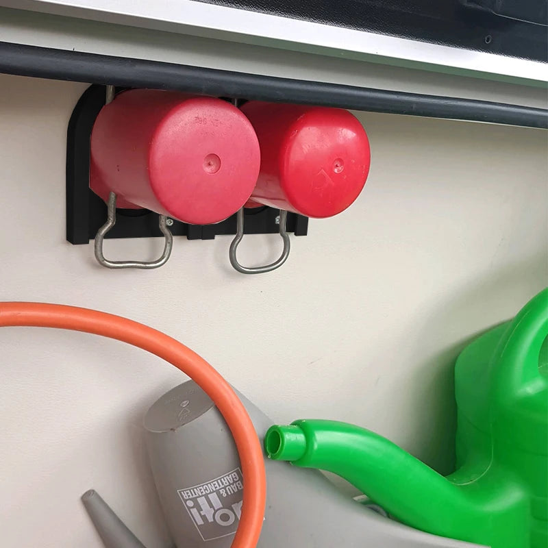 RV Gas Tank Cap Bracket Holder Wall-Mounted Storage Rack Motorhome Caravan Outdoor Camper Gas Accessories For Basements Garages