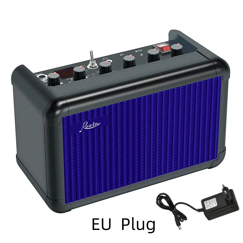 Rowin 15W PE-10S 30W PD-30 Bass Guitar Amplifier Multi-Function OTG BT Battery Buildin Combo Amp Reverb Chorus Multi effect