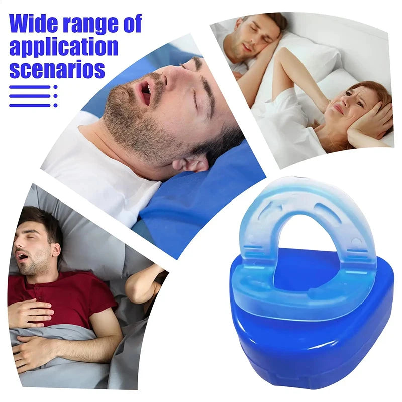 Anti Snoring Mouthpiece Dental Braces Double Layered Prevent Teeth Grinding Tongue Biting Sleeping Anti-snoring Tool For Unisex