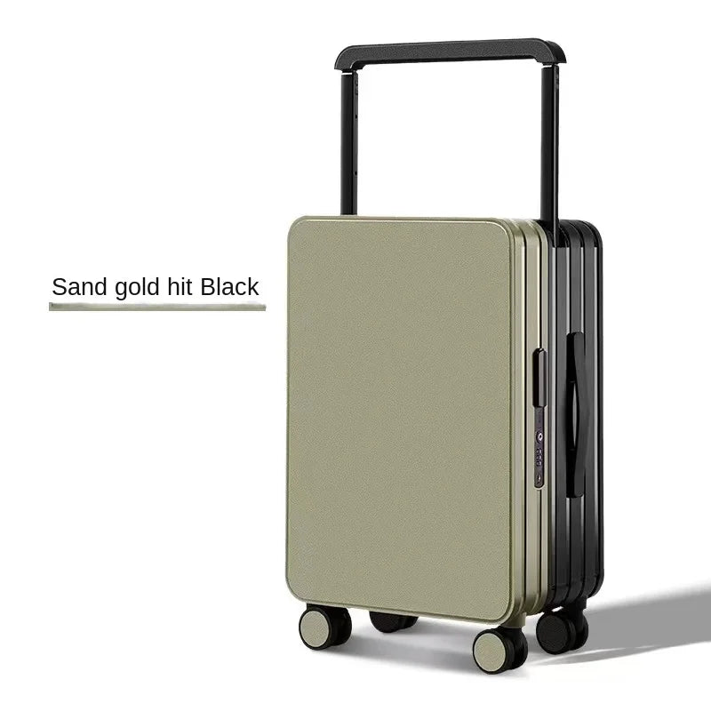 Wide-Handle Luggage Suitcase for Women and Men 20-26 inch Travel Suitcase Cabin Bag Large Capacity Luggage with Smooth Wheels