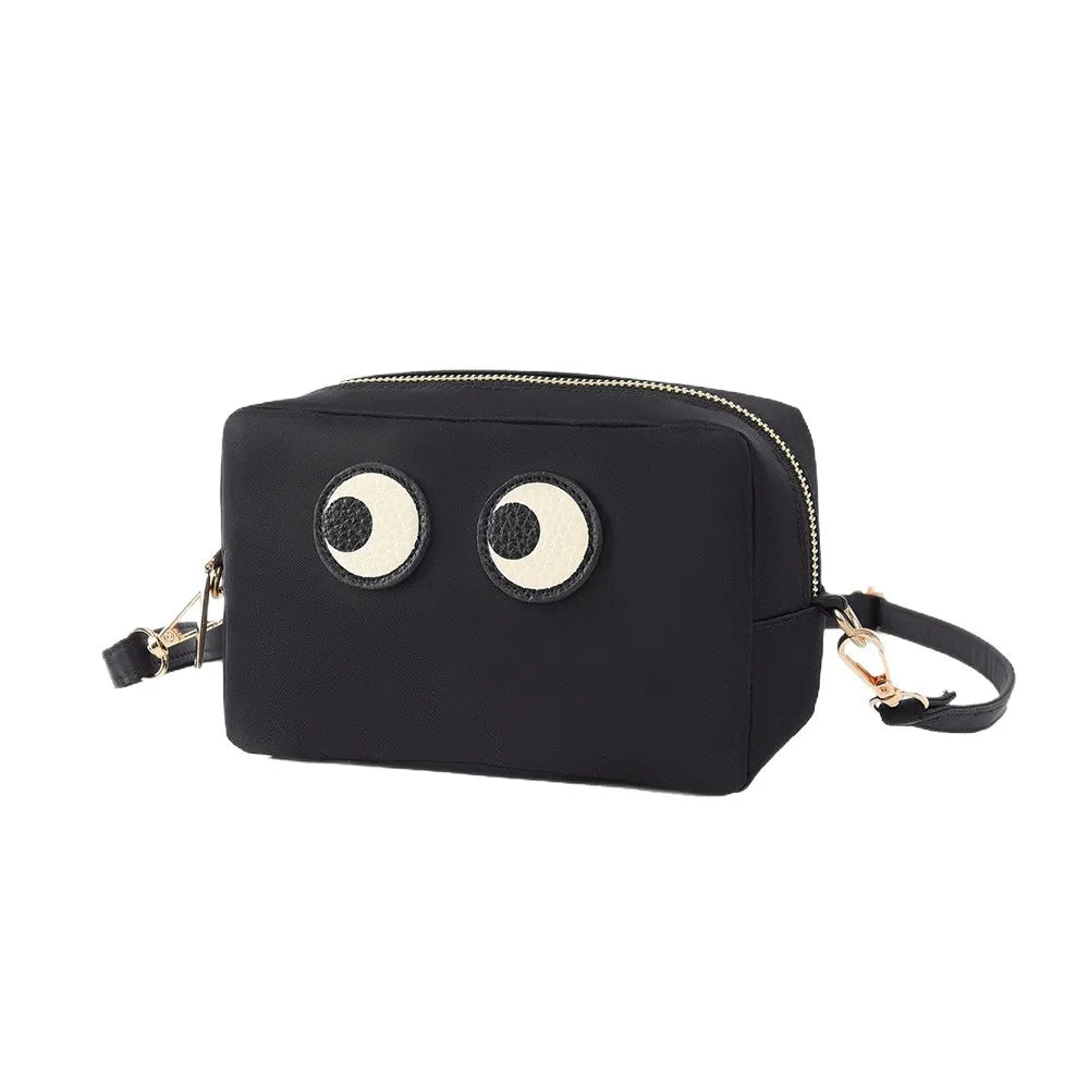 2026 new fashion niche square makeup bag waterproof cross-body messenger bag glasses case