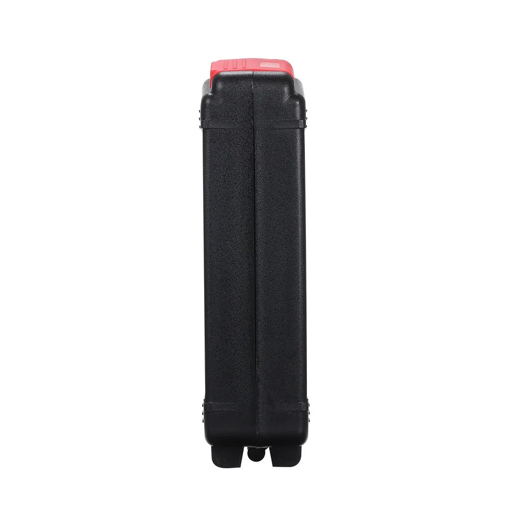 Plastic Multi-Function Tool Box Waterproof Portable Repair Tool Storage Large Capacity Black Storage Container