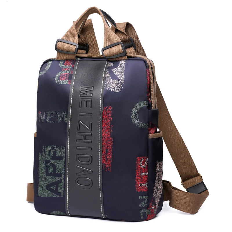 Fashion Designer Backpacks Female Canvas Rucksack Women Large Bagpack Travel Bags Big School Backpack for Students Shoulder Bag