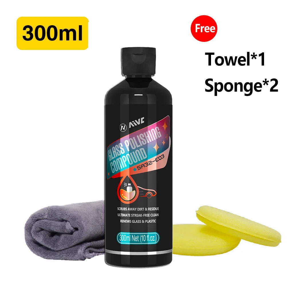 Glass Oil Remover Car Windshield Cleaner Powerful Oil Film Remover Auto Window Glass Polishing Agent