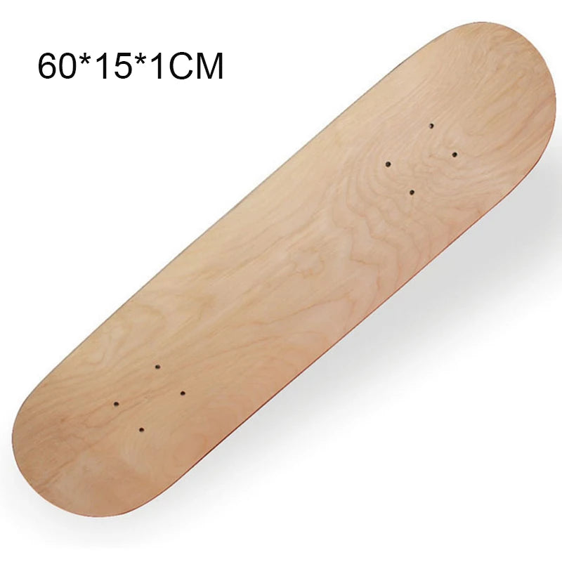 7-9 Layers Maple Skateboard Deck Double Rocker Mini Cruiser Dance Skateboards Natural Maple Wood Skate Board High elasticity
