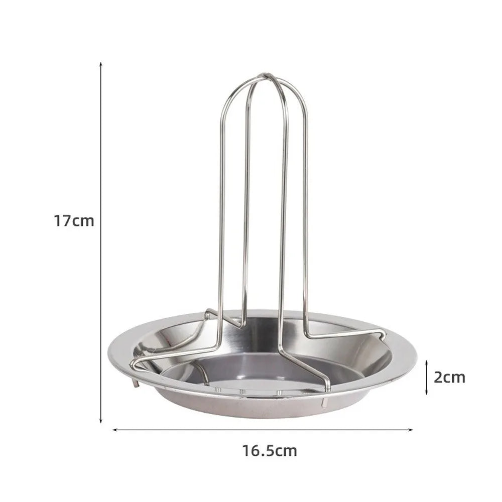 Roasting Grill Stand with Bowl Chicken Roaster Rack Kitchen Outdoor BBQ Tools Stainless Steel Non-stick Grilled Chicken Holder