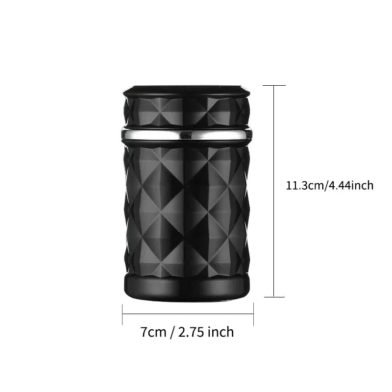 Car Cigarette Ashtray Cup With Lid With LED Light Portable Detachable Vehicle Ashtray Holder Cigarette Ashtray Auto Accessories