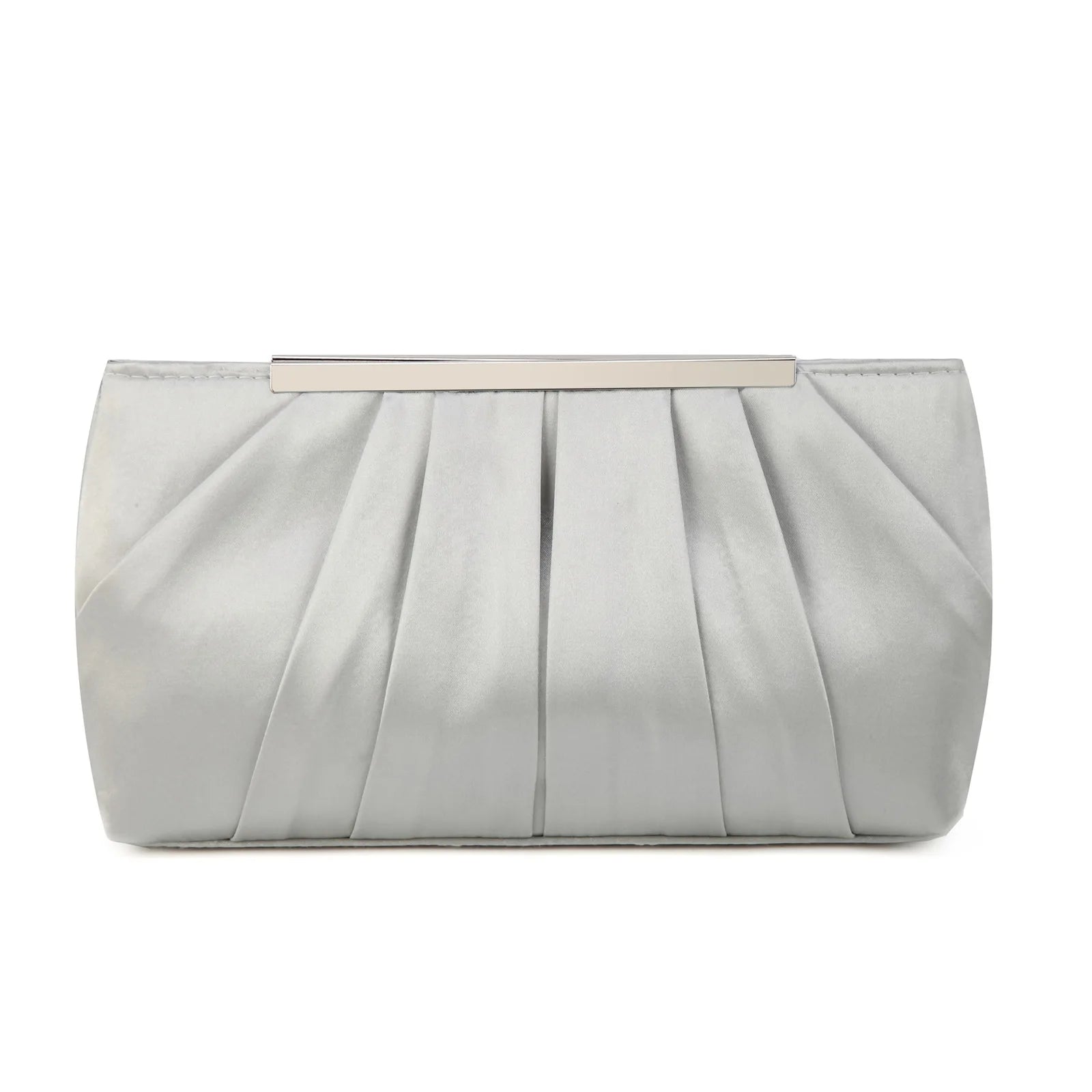 European and American pleated silk polyester dinner bag, simple and generous ladies hand bag, large capacity ladies bag