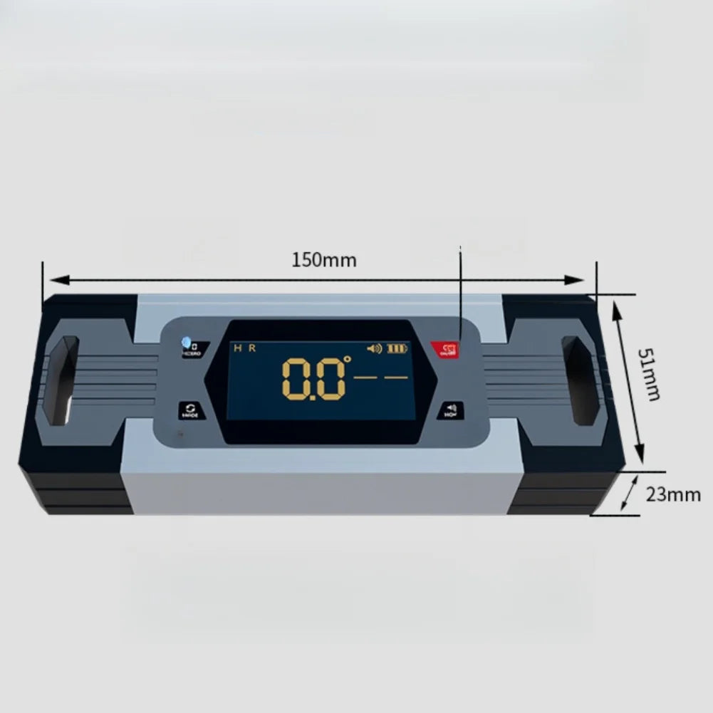 Touchscreen Digital Level with Dual Measurement Capability Large Display and Buzzer for Repetitive Alignment Work