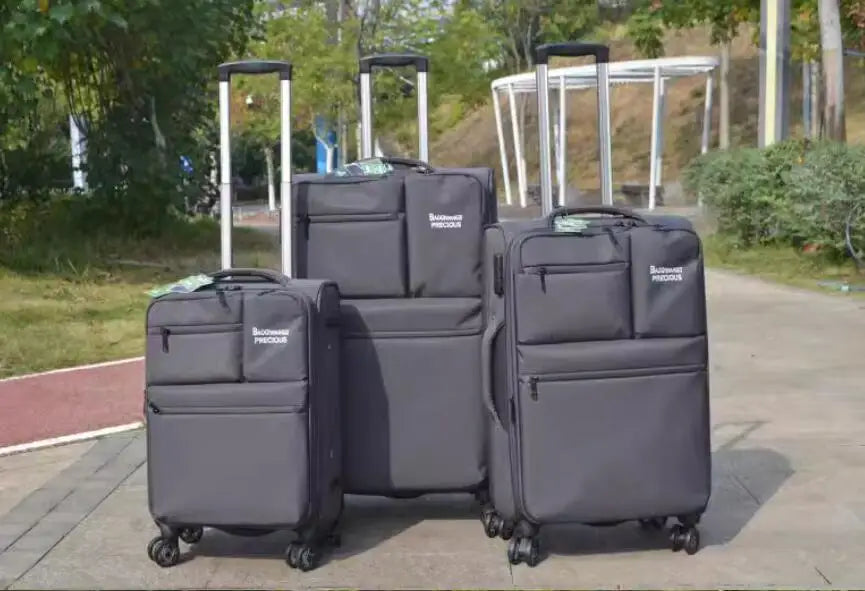 20 /22/24 Men Oxford Travel Luggage Suitcase Spinner Rolling luggage bags On Wheels Spinner Wheeled Suitcase Travel trolley bags