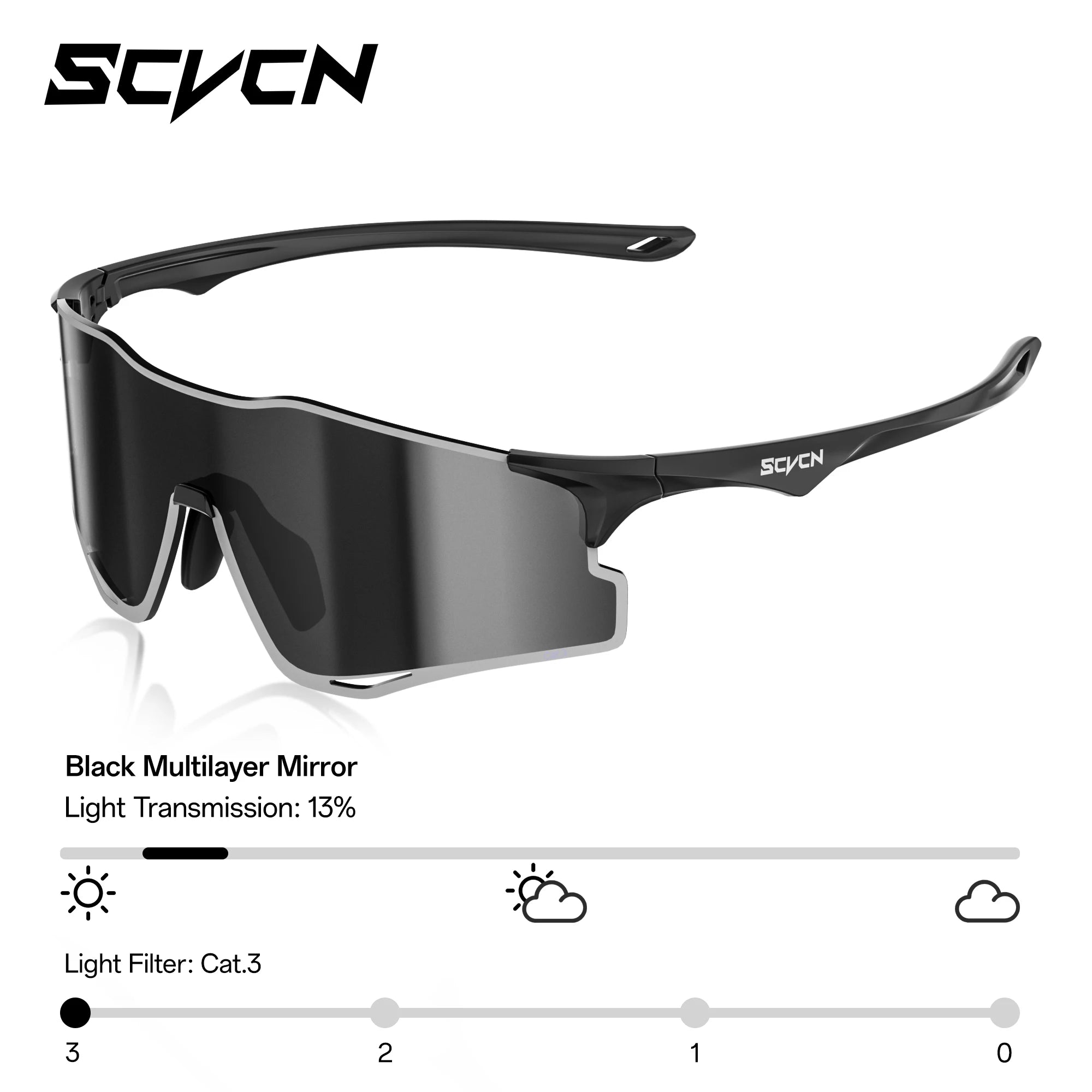 SCVCN Outdoor Photochromic Running Sunglasses Men Women Marathon Ultralight Glasses Sports Cycling Bicycle UV400 Hiking Eyewear