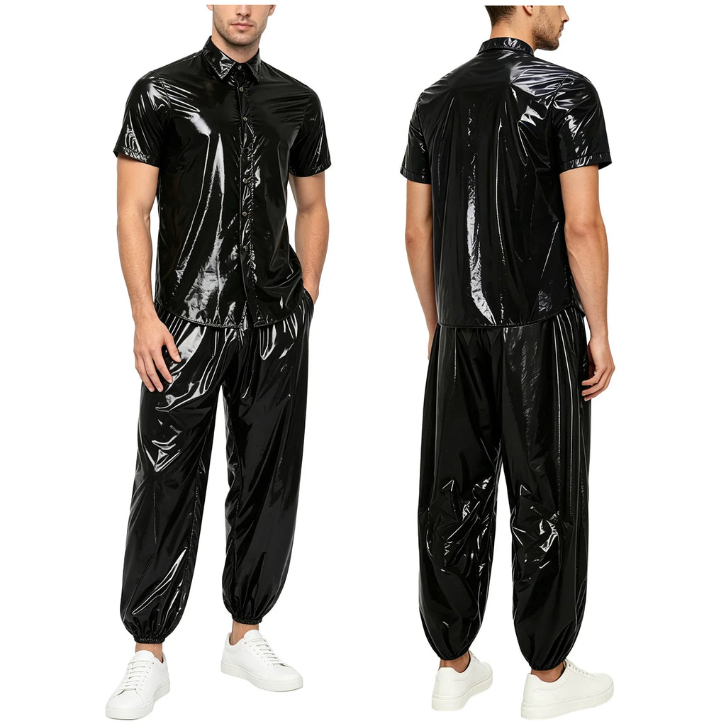 Mens Waterproof Tracksuit Sauna Sweat Outfit Zipper Pocket Hoodie Sweatshirt Windbreaker And Jogging Pants Rainwear Sportswear