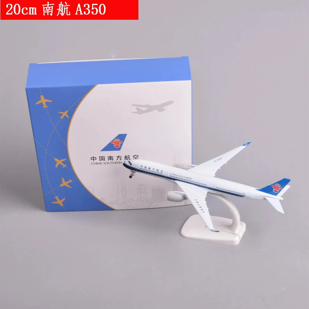 New 20cm China Southern A350 Diecast Metal Airplane Model Static Simulated For Adult Aviation Enthusiasts Gifts Or Decorations