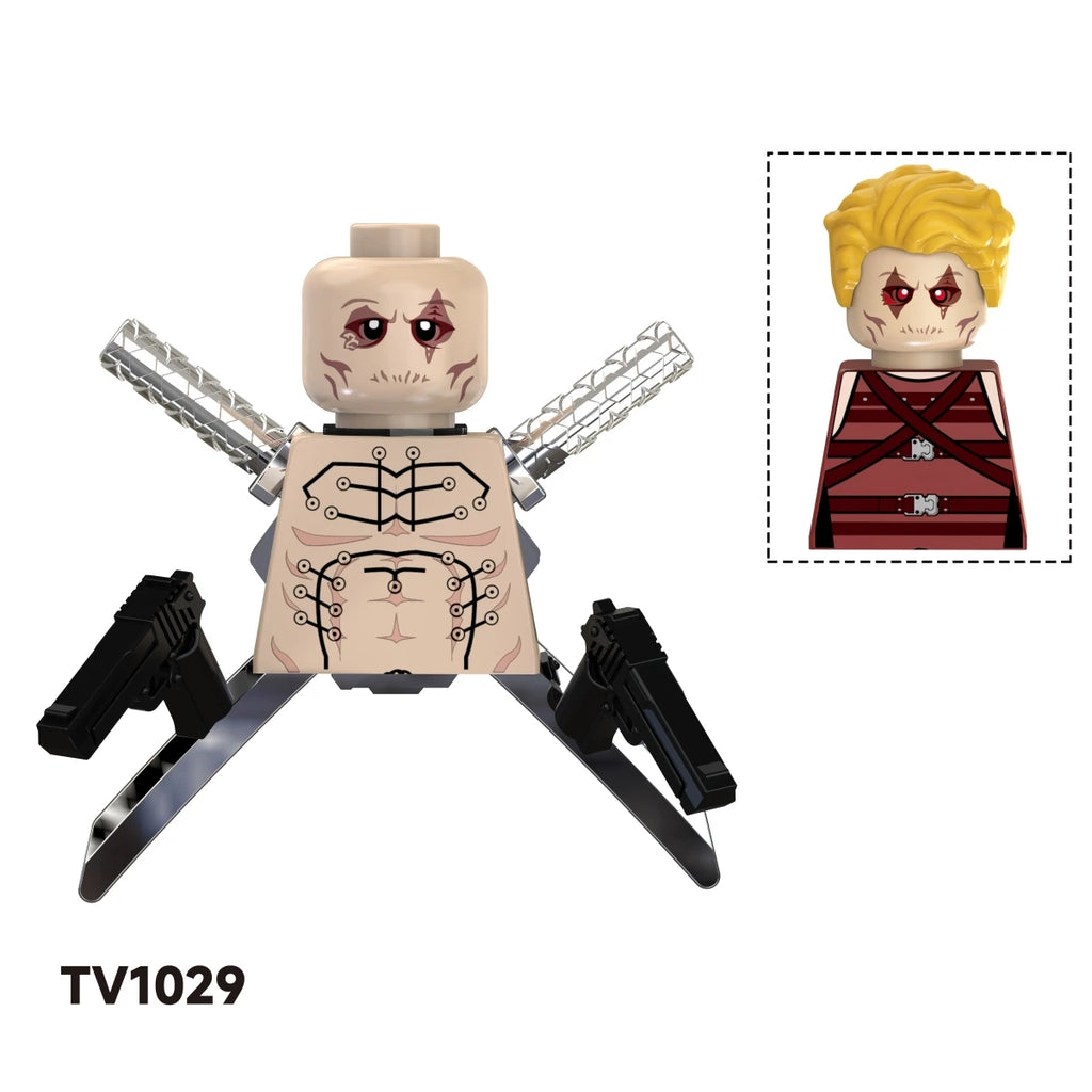Blind Box Mini Building Blocks TV6203 Figures Big Goblin Spiderman Iron Man Venom Captain Hawk Deadpool Armor Christmas Gift Toy