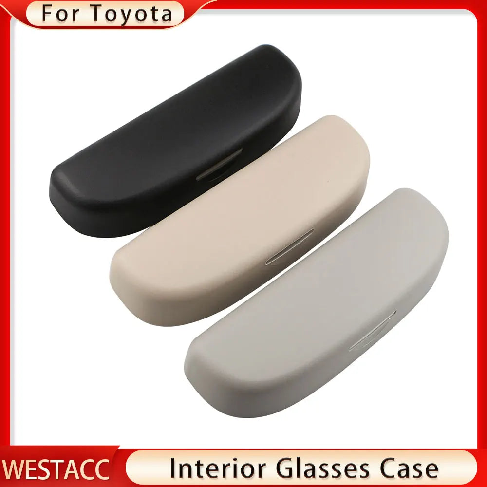Car Glasses Case Sunglasses Holder for Toyota Corolla CHR Camry RAV 4 Levin Highlander Sunglasses Storage Box Accessories