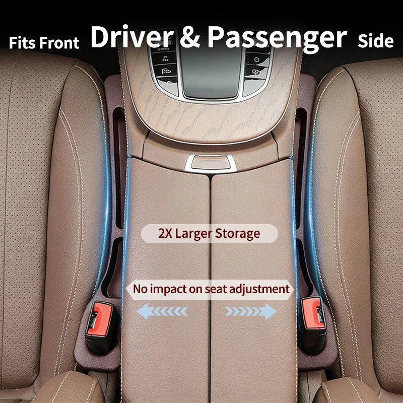 Custom fit for Lucid Air Plug-and-play car seat gap seal strip, no leg space occupied, expand interior side storage space 2PCS