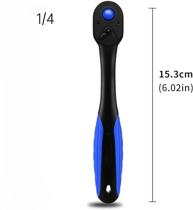 1/4 3/8 1/2 Inch High Torque Ratchet Wrench Reversible Quick Release Socket Wrench for Car Repairs Hand Tool