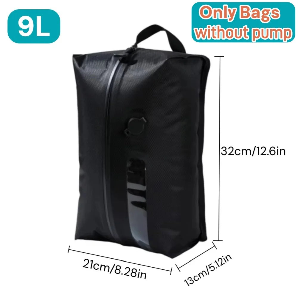 Travel Vacuum Storage Bags Luggage Packing Bag, Save 60% Space Travel Vacuum Sealed Bag Storage Bags Reusable Waterproof Bag