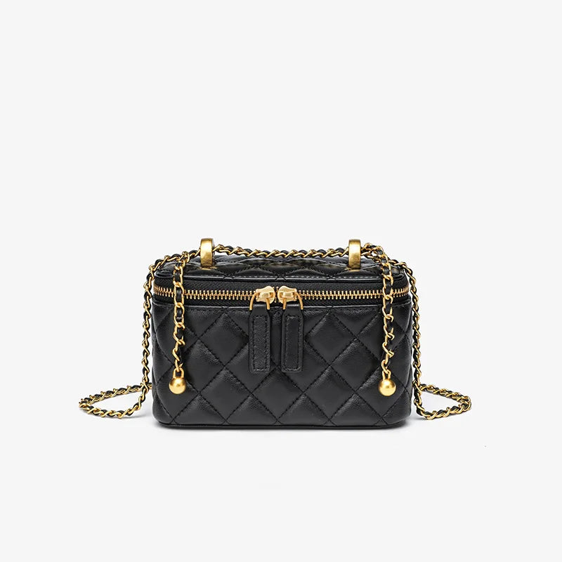 Luxury Mini Box Crossbody Bags Small Chains Shoulder Bag Square Purses and Handbags Sling Bag Tote Clutch for Women Brands 2026