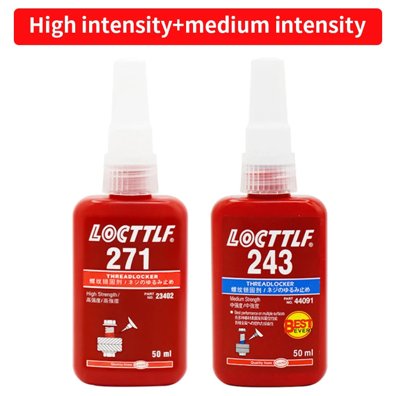 243 Blue Anaerobic Adhesive Medium Strength Threadlockers For All Metal Threaded Components Removable Waterproof 50ML
