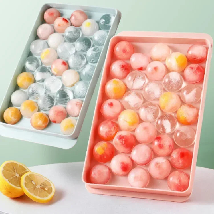 33 Ice Boll Hockey PP Mold Frozen Whiskey Ball Popsicle Ice Cube Tray Box Lollipop Making Gifts Kitchen Tools Accessories