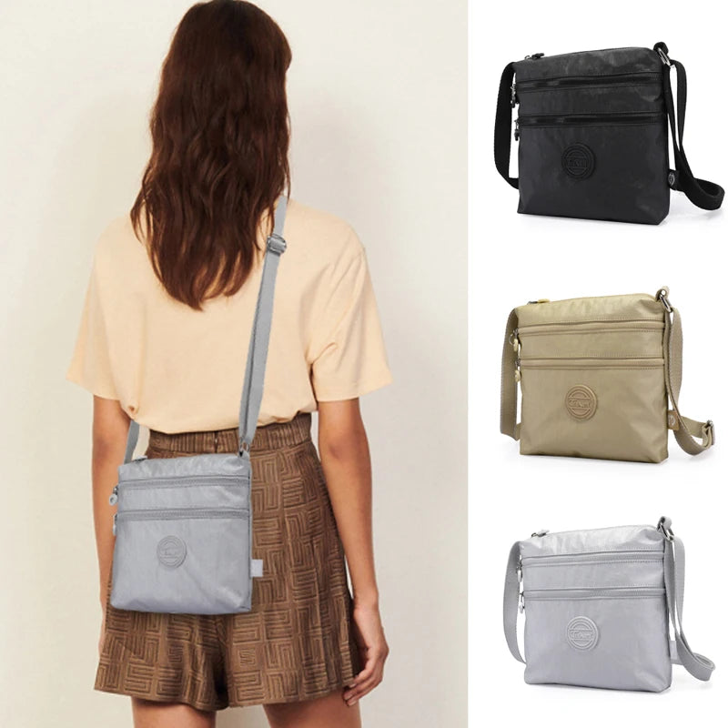 TEGAOTE Girls Shoulder Bag Designer Luxury 2025 Nylon Waterproof Crossbody Side Bags for Women Messenger Purse Flap Bolsa