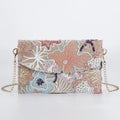 XMESSUN New Sequined Embroidery Envelope Clutch Bags for Women,Fashion Design Europe and America Casual Shoulder Bag Pouch Bag