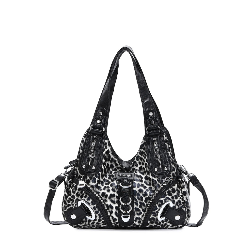 Women Handbags Fashion Leopard Shoulder Bag Large Tote Top-handle Shopping Pack Multifunctional Satchel Lady Hobos Big Purse