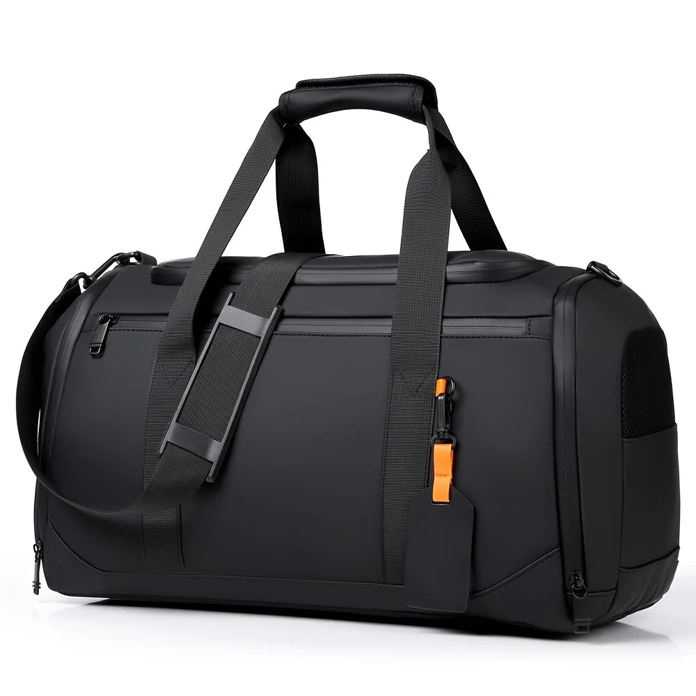 Large Capacity Travel Bag,Portable Overnight Duffel Bag,Sport Fitness Bag with Multiple Compartments And Shoe Compartment