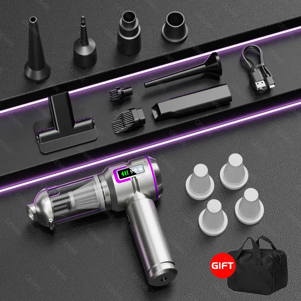 NEW 998000PA Car Vacuum Cleaner Portable Handheld Cordless Powerful Car Cleaner Strong Suction Vacuum Cleaner Cleaning Machine