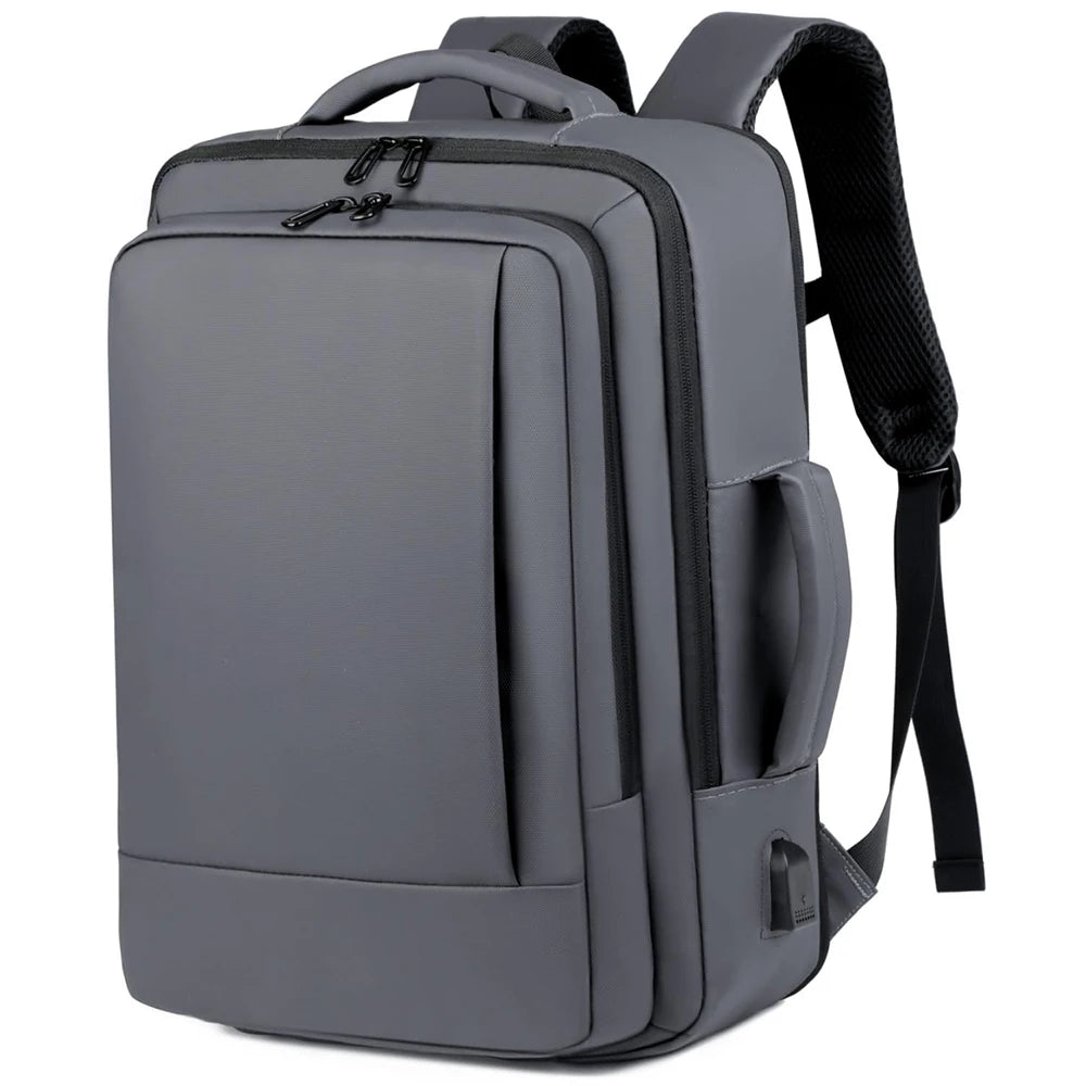 Expandable Business Travel Laptop Backpack USB Charging Port Water Resistant Large Capacity Carry On Computer Bag for Men Women