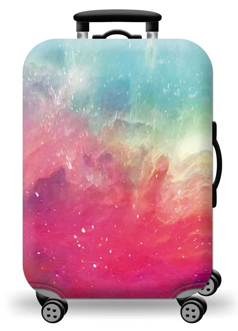 Thick Elastic Universe Luggage Protective Cover Zipper Suit For 18-32 inch Bag Suitcase Covers Trolley Cover Travel Accessories