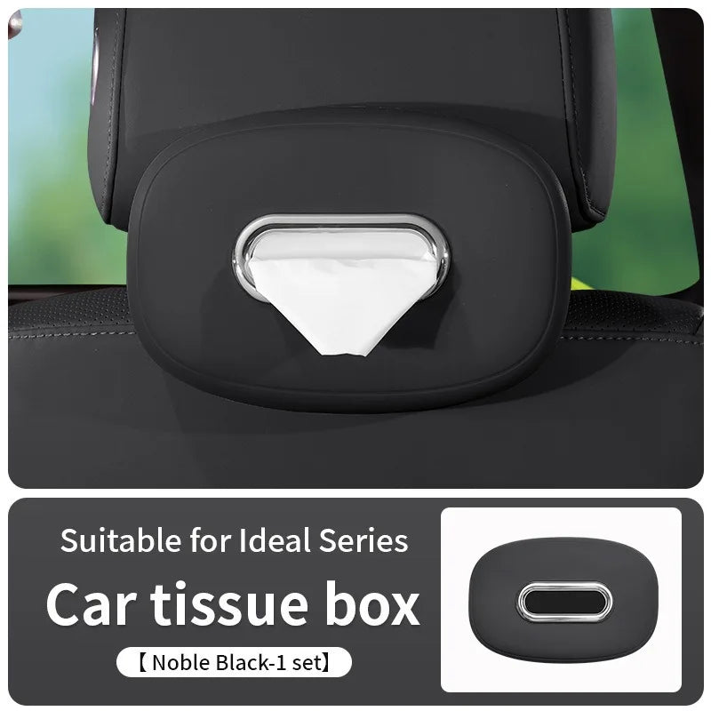 Car Silicone Tissue Box Soft Washable Car Center Console Armrest Napkin Holder Sun Visor Rear Seat Tissue Box with Fixing Strap