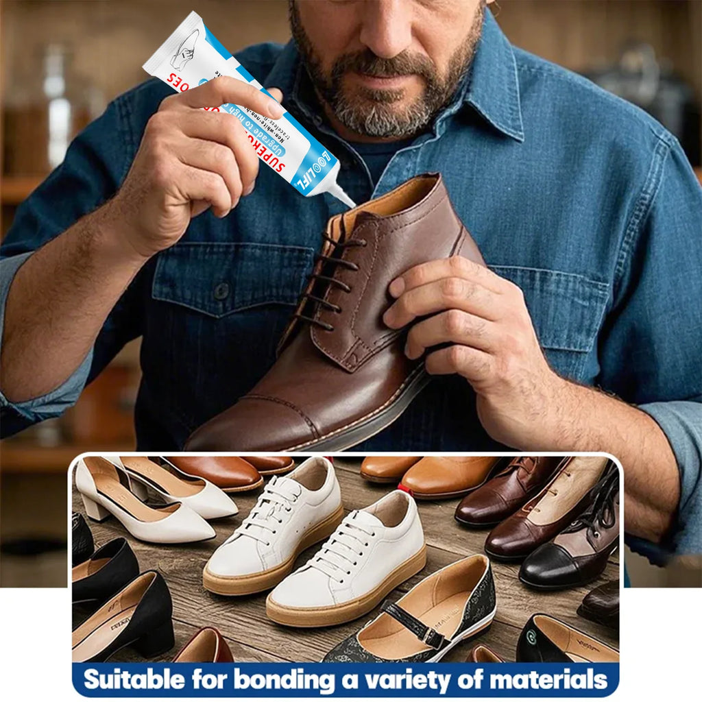 Loolifl, 60ml Strong Universal Shoe Glue Professional Repair Sports Shoes/Boots/Leather Cracks, Safe and Stable