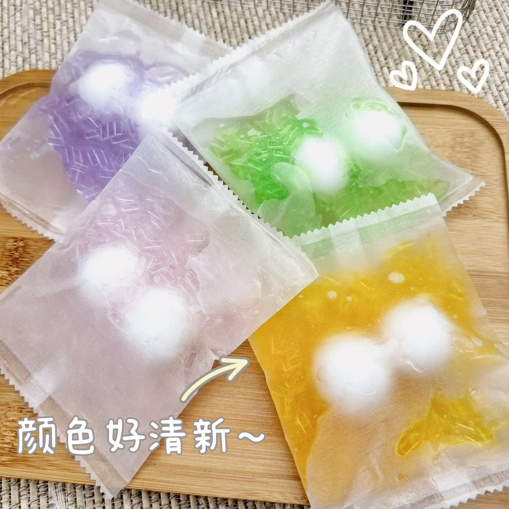 Ocean Tangyuan Crispy Handmade Ball Squeeze Toy Crunch Sound Fidget Squeeze Bag Soft Stress Relief Play Toy For Adults Relax