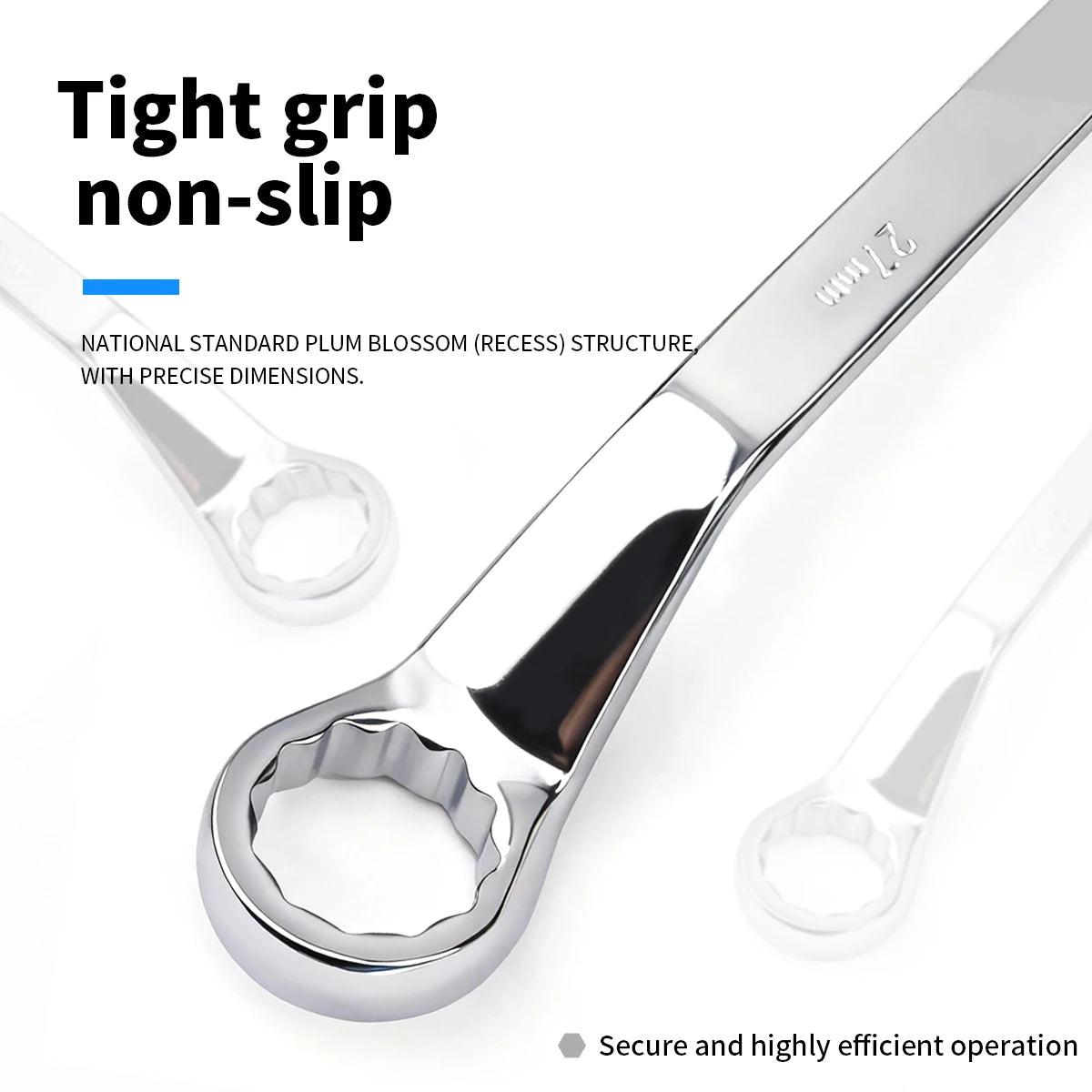 Multifunctional Double-ended Spanner Double Head Box End Wrench Heat Treated Hardened Offset Ring Spanner