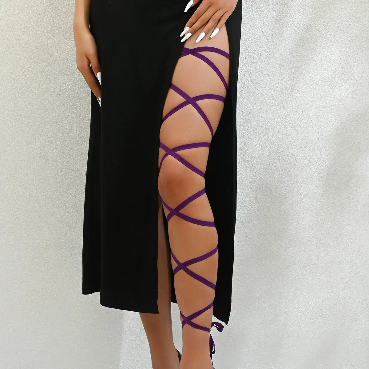 1PC Leg Wraps Elastic Garter Plus Size Leg Straps Dancing Music Festivals Coachella Outfits for Women
