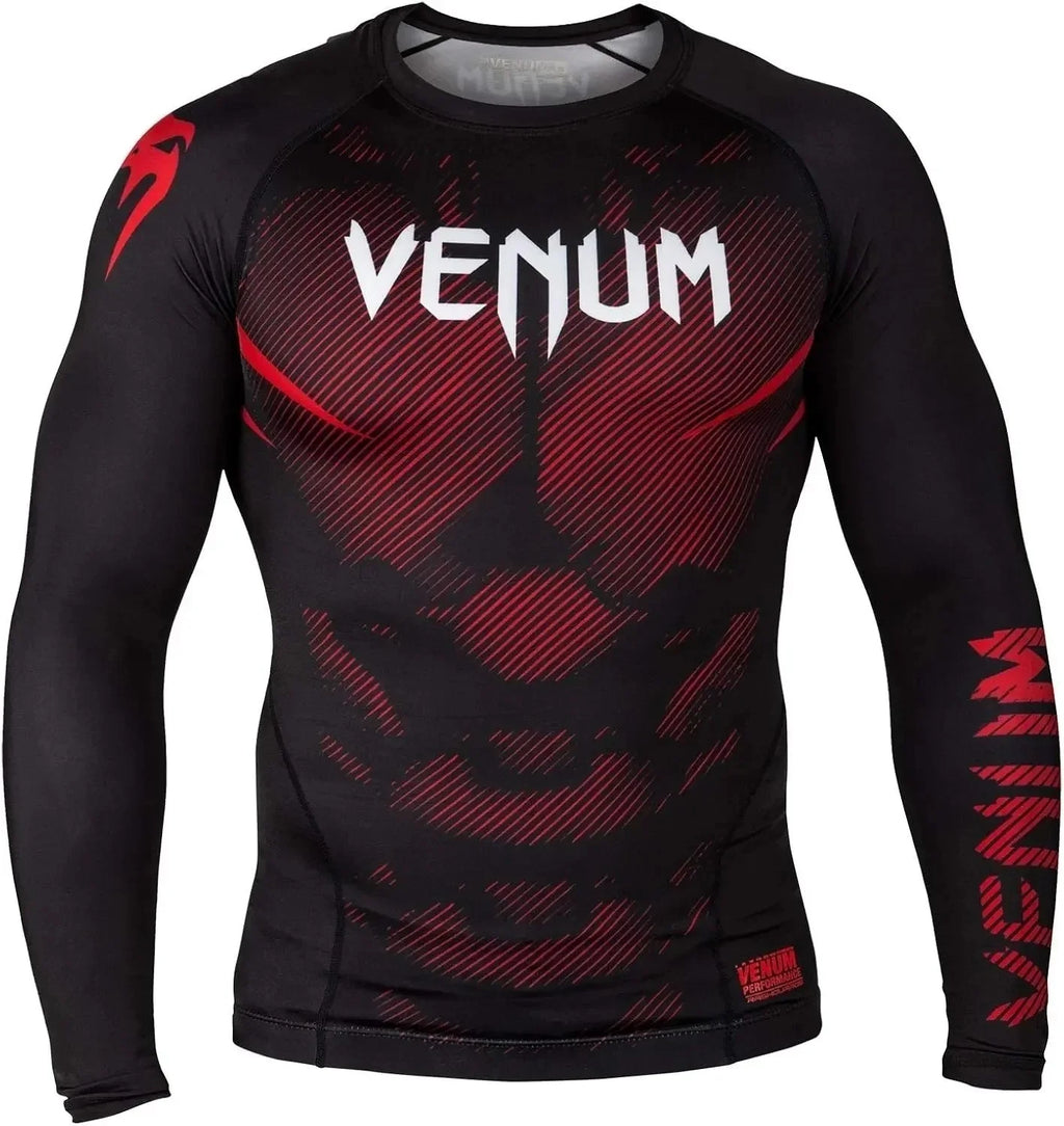 Sports Compression Long-Sleeve Top Breathable Quick-Dry for Fitness Training Fighting MMA-