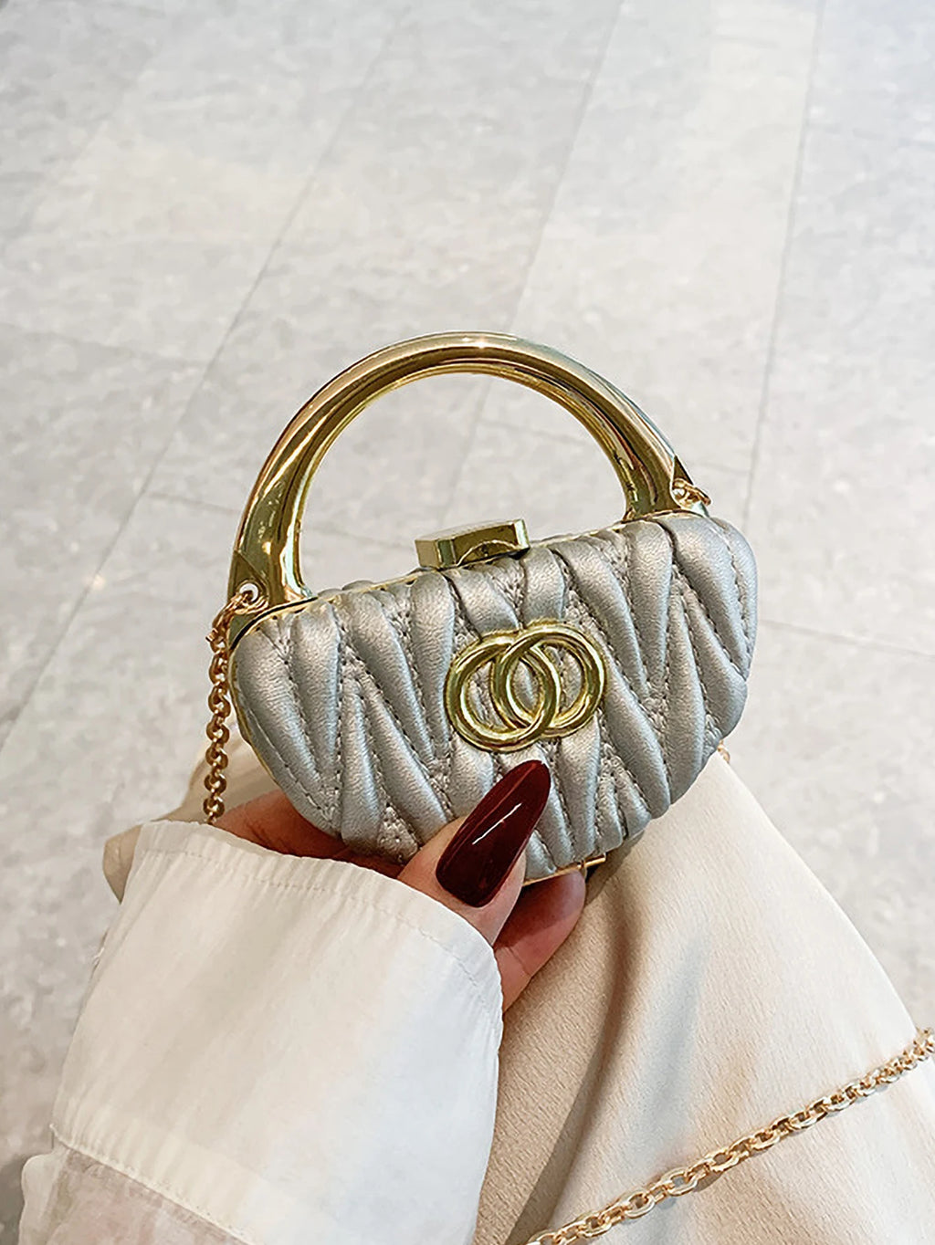 Mini Chain Mouth Red Envelope Small Fragrant Wind Diagonal Shoulder Bag