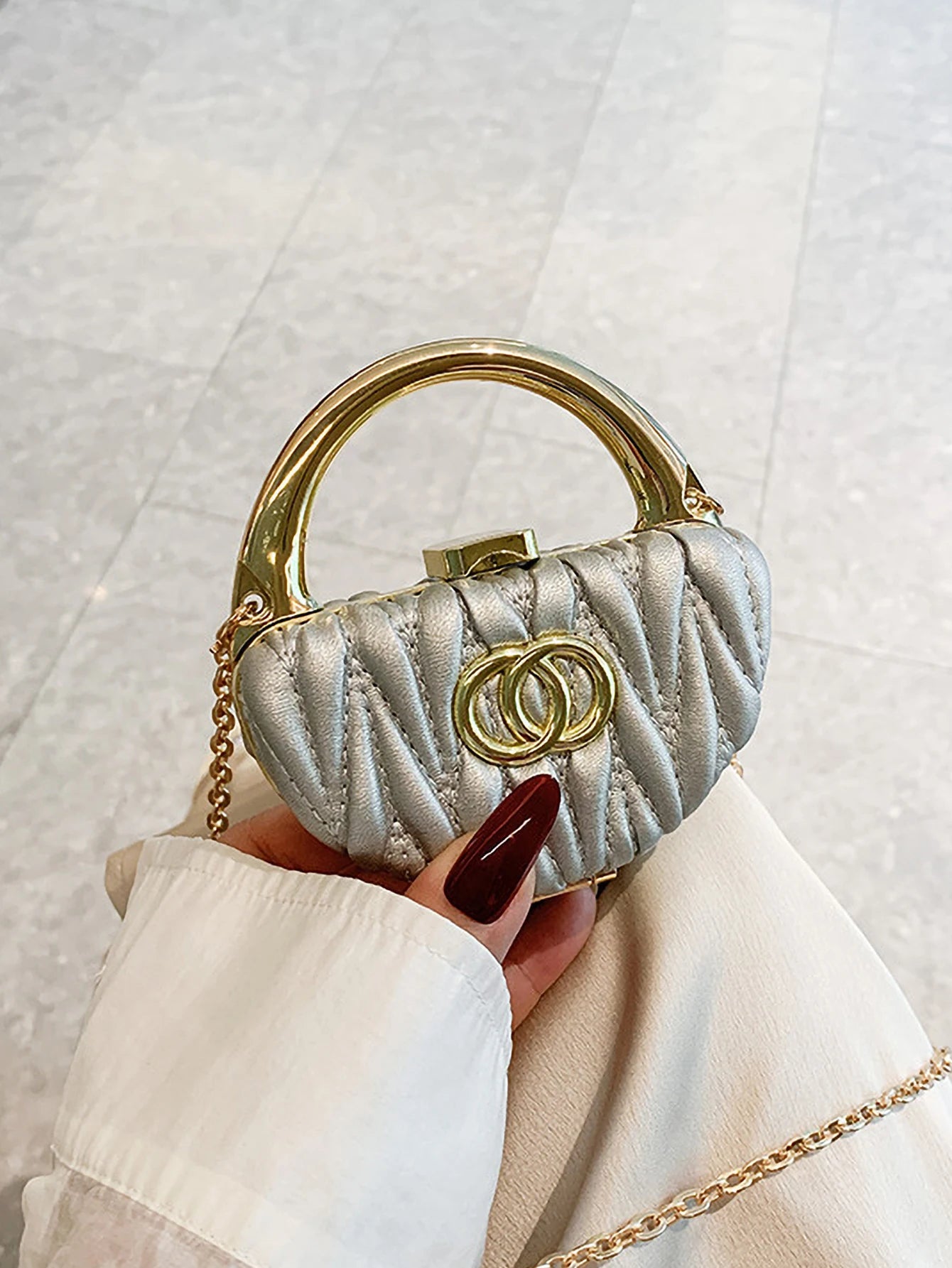 Mini Chain Mouth Red Envelope Small Fragrant Wind Diagonal Shoulder Bag