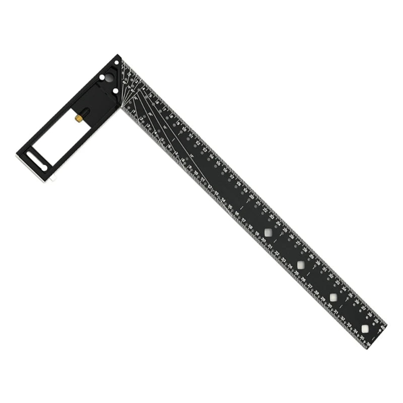Carpenter Square Aluminum Right Ruler Angles 90 TurningRuler Woodworking Measuring Tool Gauges Angles Square