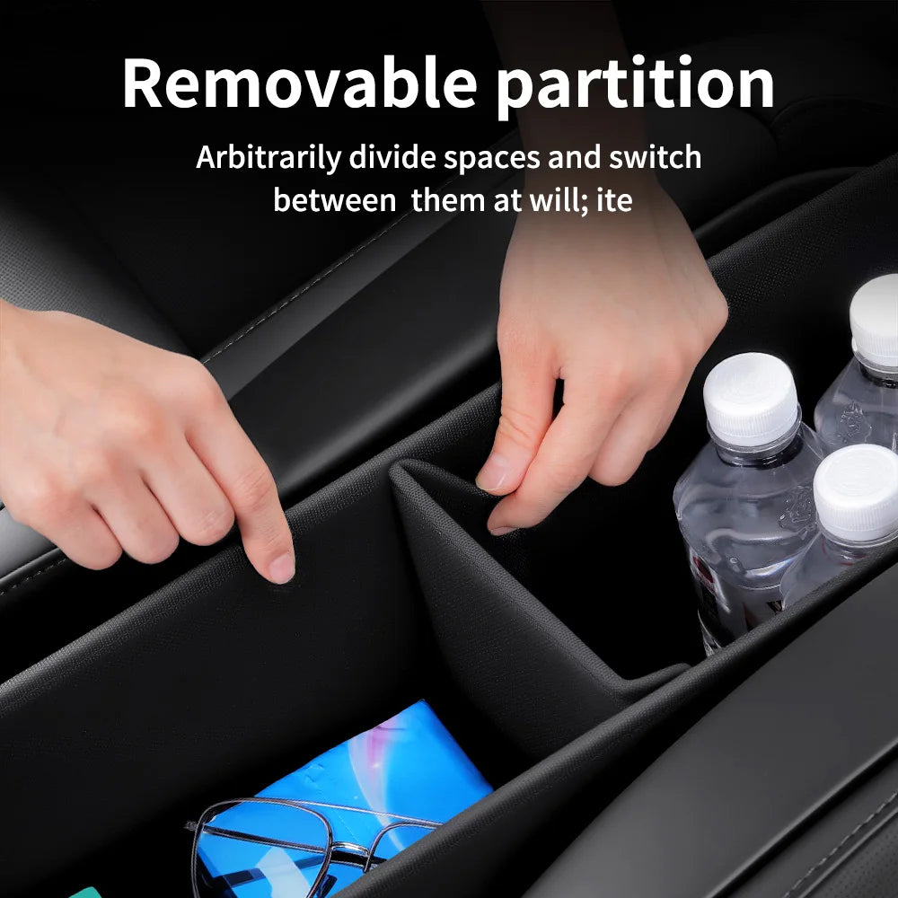 YZ Seat Aisle Box Storage Box for 6-seater Tesla Model YL, Second Row Seat Aisle Multi-purpose In-Car Storage Organizer Box